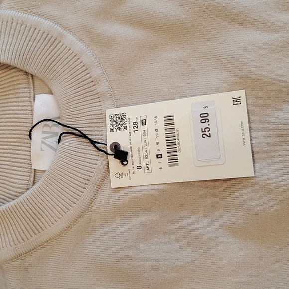NWT Zara Girls sweater - Picture 6 of 7